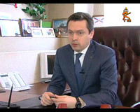 Директор Коломенского филиала Дмитрий Куликов в сюжете Коломенского телевидения